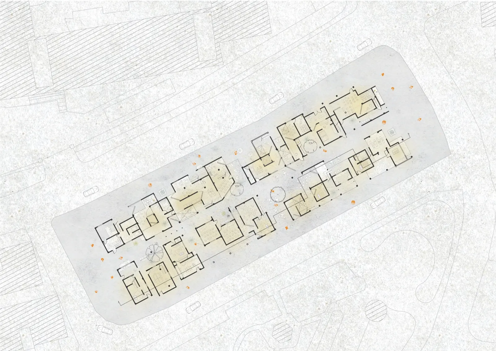 House in Motion axonometric drawing